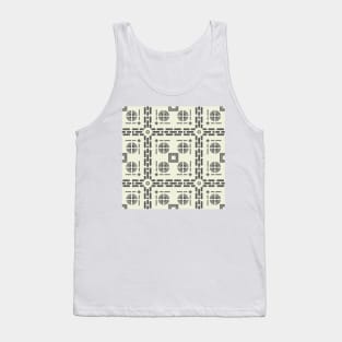 Mediterranean Tile Pattern Tank Top